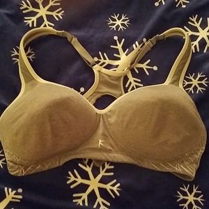 Gray sports bra